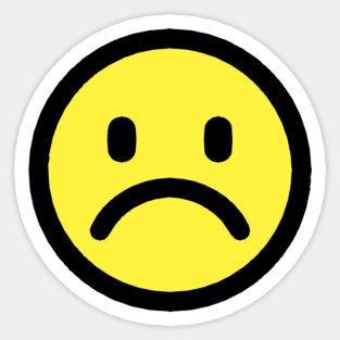 Sad Face Emoji :( Sticker